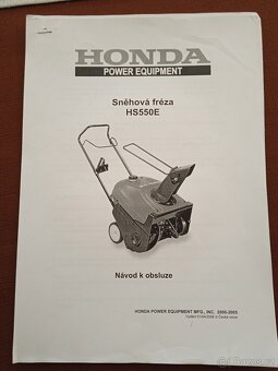Sněhová fréza Honda HS550E - 9