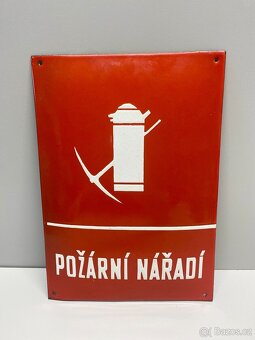 smaltovaná cedule požární nářadí cedule smalt tabule - 9