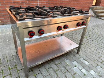 Plynový sporák 6 hořák RedFox v top stavu - 9
