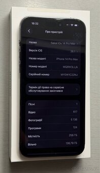 Prodám iPhone 14 Pro Max 256 Deep Purple e-SIM - 9
