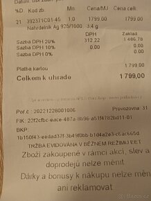 Stříbrný náhrdelník sněhová vločka Pandora - 9
