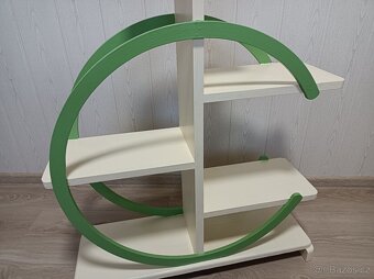 Zajímavý starožitný květinový stojan ART DECO - 9