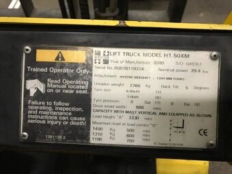 Vysokozdvižný vozík Hyster, LPG, 2t, dobrý stav - 9
