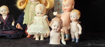 Starožitné porcelánky A.M, Heubach, Kewpie, K+W... - 9