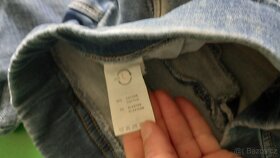 Kalhoty z teplákové rifloviny vel. L - 9