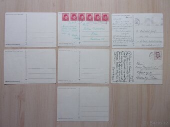 STARÉ POHLEDNICE - MALÝ i VELKÝ FORMÁT - RŮZNÉ - 51 kusů - 9