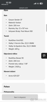 Canyon Sender CF 7.0 M Carbon - 9