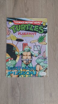 3 x plakátový komiks Želvy Ninja rok 1992 - 9