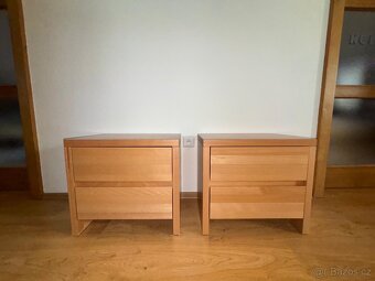 Manželská postel 180x200 cm s úložným prostorem + masivní bu - 9