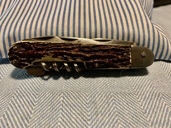 Mikov Fixír – lovecký kapesní nůž s vývrtkou, otvírákem .. - 9