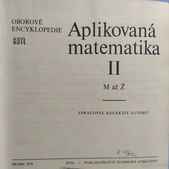 Aplikovaná matematika - oborová encyklopedie dva díly - 9