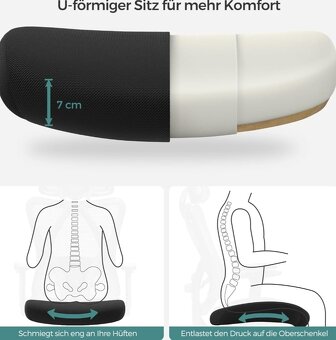 Nové ergonomické kancelářské křeslo s nosností 150 kg - 9