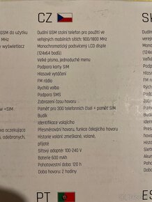 Stolní telefon se slotem pro SIM kartu, Maxcom - 9