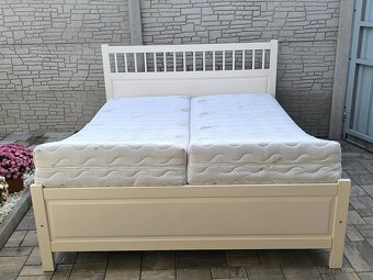 Prodám manželskou postel + Matrace ALOE VERA - 9