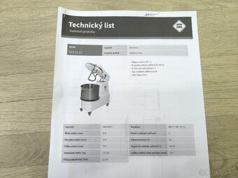 Prodám hnětač těsta model HTS532T - 9