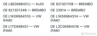 Sada brzdových destiček BREMBO P 85 073 kotoučová brzda - 9