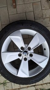 Originální alu Škoda + zimní Continental - 9