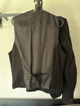 Pánský oblek Slim velikost 52 + vesta - 9