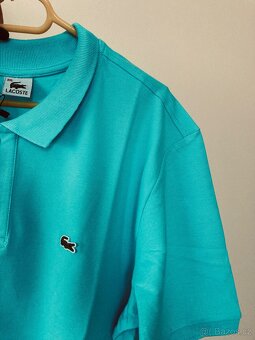 Polo tričko Lacoste, tyrkysové, 3XL - 9