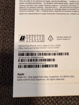 Apple iPhone 14 PRO, 128GB, top stav - 9