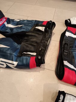 4SR RR Evo 3 Pearl Blue-Pánská moto kombinéza, dvoudílná - 9