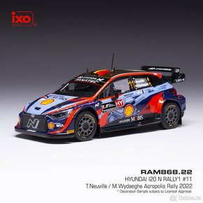 Modely Hyundai i20 N Rally1 1:43 IXO - 9