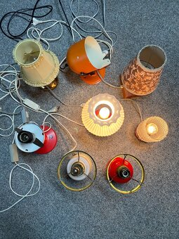 lampa retro lampa skleněná lampa retro lampa na noční stolek - 9
