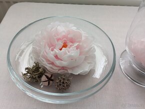 Retro krásné prostírání.Hodiny Roayl Dux. Tři velké sklněné - 9