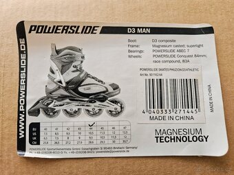 inline brusle Powerslide Phuzion D3 MAN Athletic, vel. 44 - 9