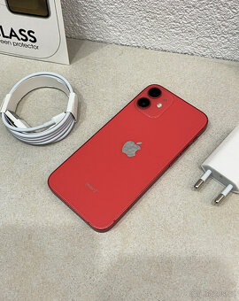 🍏 Apple iPhone 12 MINI 64GB - Red (12m. ZÁRUKA) + DÁRKY - 9