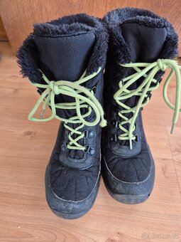 Zimní boty loap v.35 sněhule černo zelené - 9