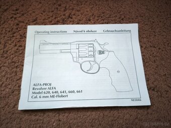 Flobertka - revolver Alfa 661 6mm 6" ve skupině D - 9