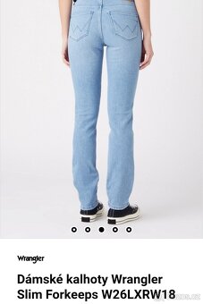 Wrangler dámské slim džíny vel. M/W28/L34 - 9
