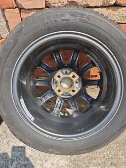 ALU 4x100 15" s celoročními pneu 195/55 R15 - 9