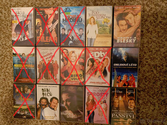 25 Kč/kus - originální VHS videokazety - český dabing - 9