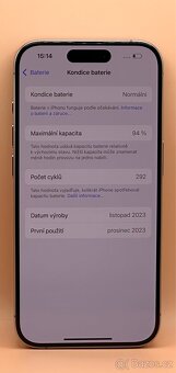 iPhone 15 Pro 256GB Natural Titanium, 94% Baterie - 9