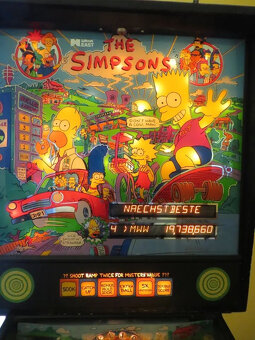 Simpsonovi Flipper od Data East, pinballový automat, z roku - 9