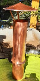 Měděná stříška na komín, gril, odvětrání atd. - 9