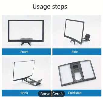 12" 3D zvětšovač zobrazení mobilních telefonů + 3D brýle - 9