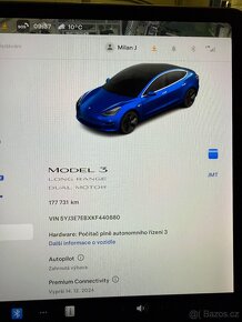 Tesla Model 3, Long Range, AWD, SoH 88%, DPH, S3XY Buttons - 9
