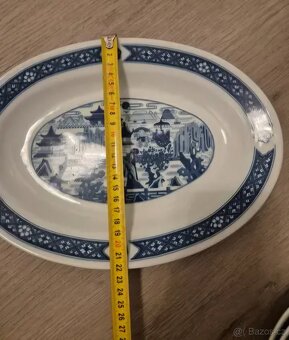 Modro bílé talíře a misky s čínským motivem 16ks - 9