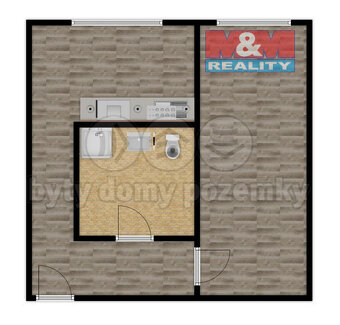 Pronájem bytu 1+1, 40 m², Jirkov, ul. Mládežnická - 9