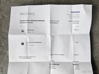 Chytrý prsten Samsung Galaxy Ring vel. 8 - 9