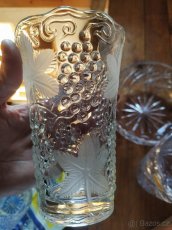 Broušené sklo - vázy, mísy, tácy - 9