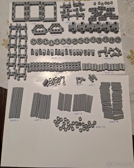 Velká Sada 3 stavebnic Lego technic: Nakladač+Traktor+Motor - 9