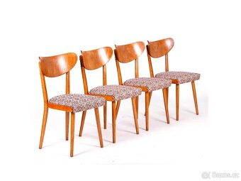 TON Banana, 4 legendární jídelní retro židle TON. - 9