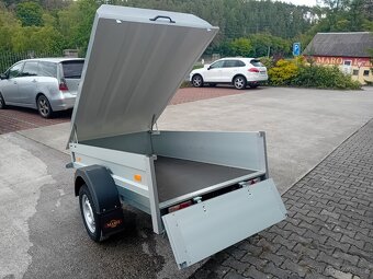 Přívěs, přívěsný vozík s alu bočnicemi a uzamykatelným víkem - 9