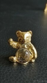 Miniatury - křišťál, různé pozlacený kov značený - 9