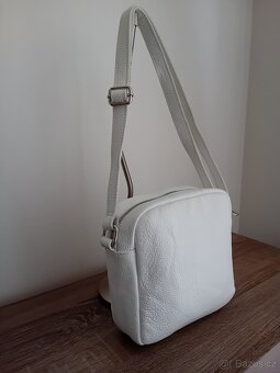 QVC dámská kabelka kožená nová - 9