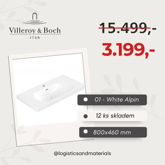Villeroy & Boch výprodej — luxusní sanitární keramika - 9